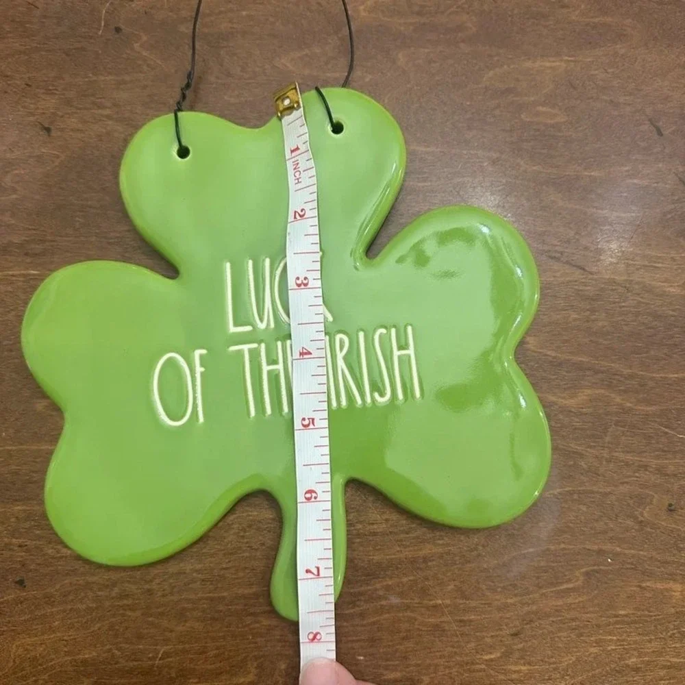 Rae Dunn Artisan Collection Ceramic Luck Of The Irish Hanging Wall Plaque